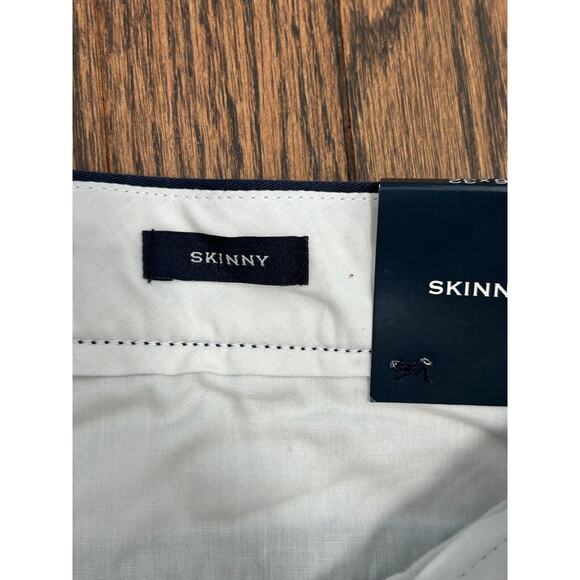 J.Crew Flex AN792 Men's Navy Blue Flat Front Skinny Fit Chino Pants Size 36X32 - Picture 5 of 7